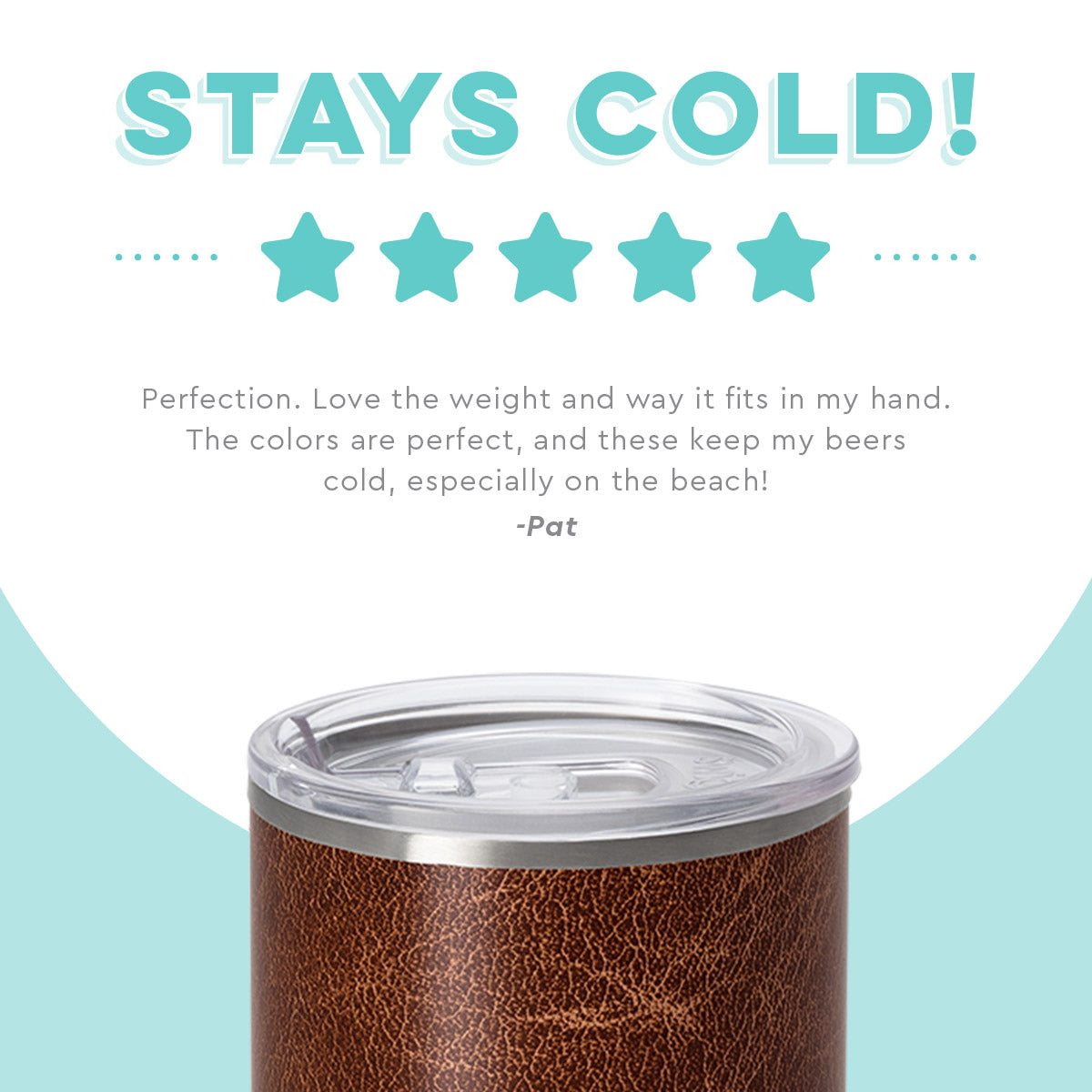 Leather Lowball Tumbler (12oz)-How Cute is That? Boutique