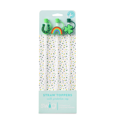 St. Patrick's Day Straw Topper Set