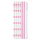 Faboolous + Pink Glitter Reusable Straw Set-How Cute is That? Boutique