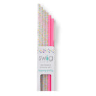 Confetti + Pink Reusable Straw Set-How Cute is That? Boutique