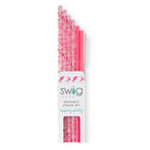 Let's Go Girls + Pink Glitter Reusable Straw Set-How Cute is That? Boutique