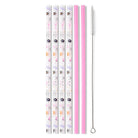 Sweet and Spooky + Pink Reusable Straw Set-How Cute is That? Boutique