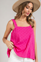 CASUAL SQUARE NECK SLEEVELESS TOP-How Cute is That? Boutique