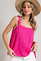 CASUAL SQUARE NECK SLEEVELESS TOP-How Cute is That? Boutique