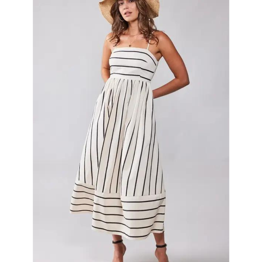 Wildflower Striped Maxi Dress