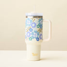 40 oz Take Me Everywhere Tumbler-Beyond Blooms Blue Green-How Cute is That? Boutique