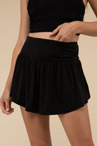 Wide Band Tennis Skirt with Zippered Back Pocket-How Cute is That? Boutique