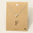 Initial Pendant Necklace-How Cute is That? Boutique