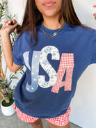 USA Picnic Comfort Colors Tshirt-How Cute is That? Boutique