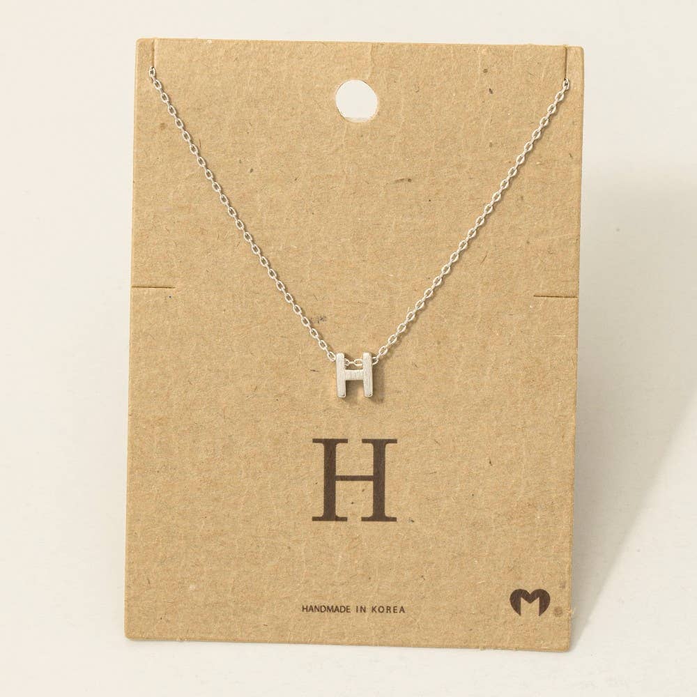 Initial Pendant Necklace-How Cute is That? Boutique