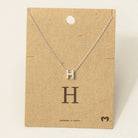 Initial Pendant Necklace-How Cute is That? Boutique