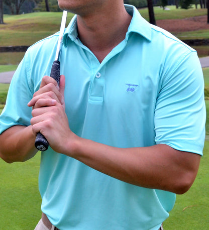 Albatross Polo - Solid Aruba Teal