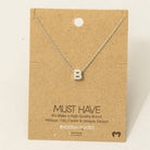 Initial Pendant Necklace-How Cute is That? Boutique