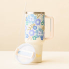 40 oz Take Me Everywhere Tumbler-Beyond Blooms Blue Green-How Cute is That? Boutique