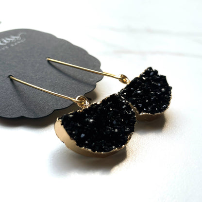 Steadfast in Black Earrings