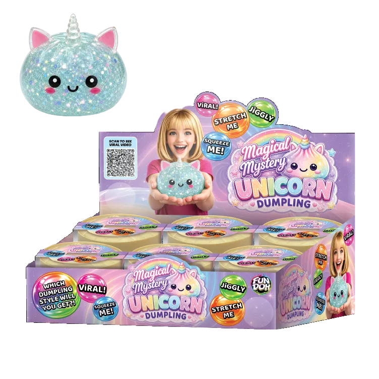 Fun Doh Unicorn Mystery Dumpling Squishy Toy collectible surprise squishy