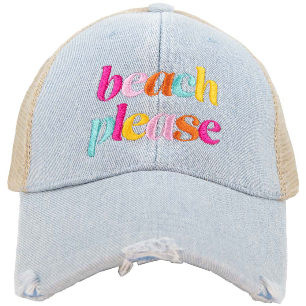 Trucker Embroidered Hat- Vacation-How Cute is That? Boutique