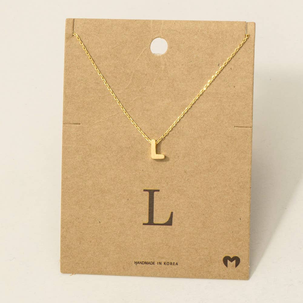 Initial Pendant Necklace-How Cute is That? Boutique