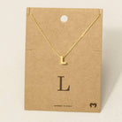 Initial Pendant Necklace-How Cute is That? Boutique