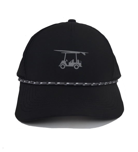 Bald Head Blues Performance Rope Hat - Black