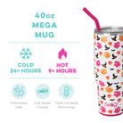 Hey Boo Mega Mug Halloween Tumbler (40oz)-How Cute is That? Boutique