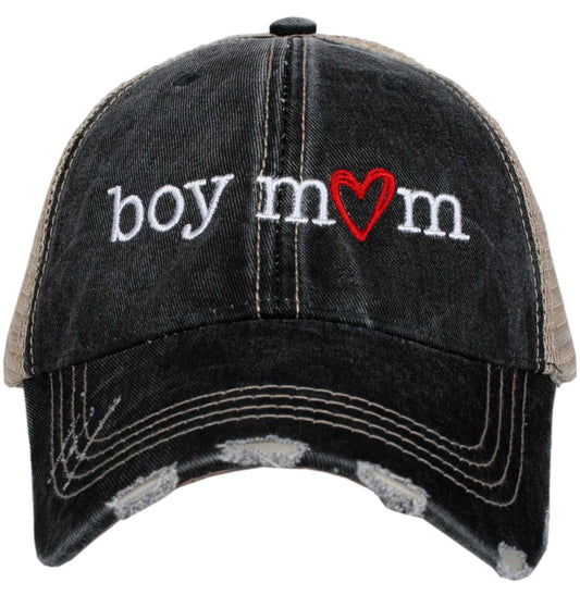 Trucker Embroidered Hat-Boy Mom