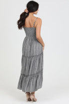 Spaghetti Strap Twist Front Cutout Tiered Dress-How Cute is That? Boutique