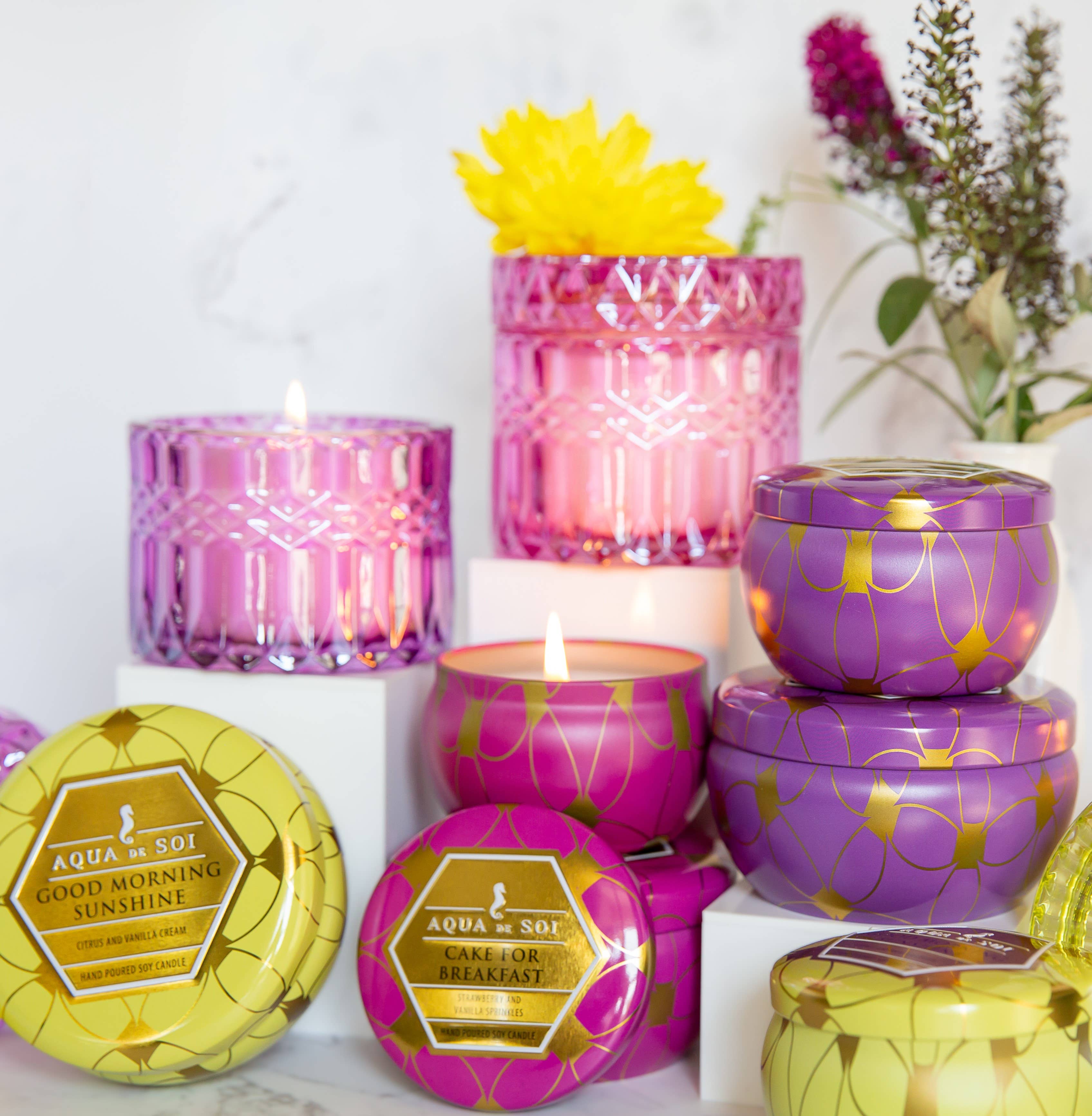 Cake For Breakfast 15oz Shimmer Candle 2 wick-How Cute is That? Boutique