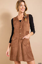 SUEDE MINI DRESS-How Cute is That? Boutique