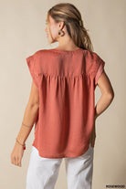 SATIN WOOVEN TOP-How Cute is That? Boutique