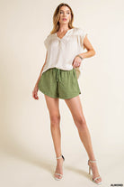 SATIN WOOVEN TOP-How Cute is That? Boutique