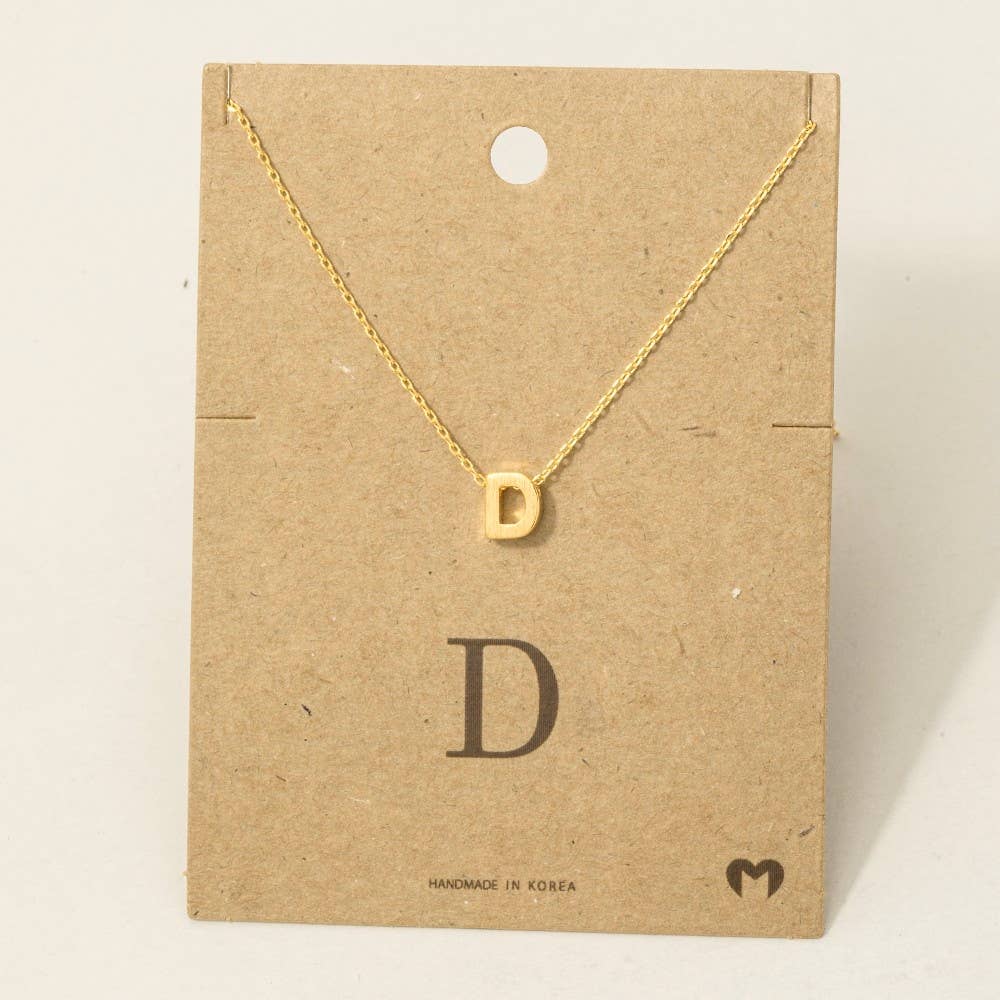 Initial Pendant Necklace-How Cute is That? Boutique