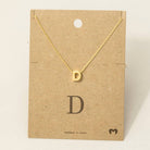 Initial Pendant Necklace-How Cute is That? Boutique
