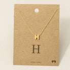 Initial Pendant Necklace-How Cute is That? Boutique