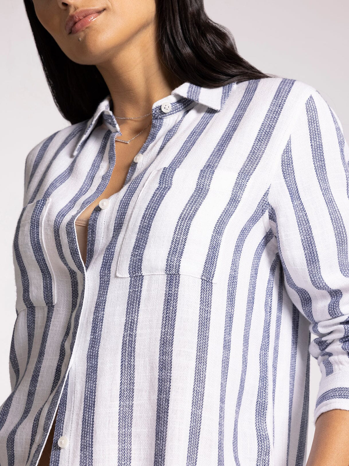 CLEO BUTTON DOWN SHIRT-How Cute is That? Boutique