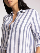CLEO BUTTON DOWN SHIRT-How Cute is That? Boutique