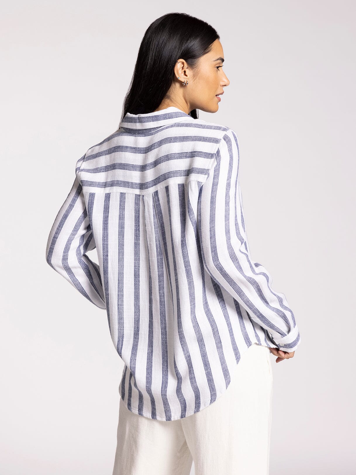 CLEO BUTTON DOWN SHIRT-How Cute is That? Boutique