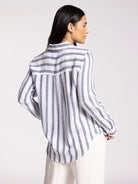 CLEO BUTTON DOWN SHIRT-How Cute is That? Boutique