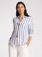 CLEO BUTTON DOWN SHIRT-How Cute is That? Boutique