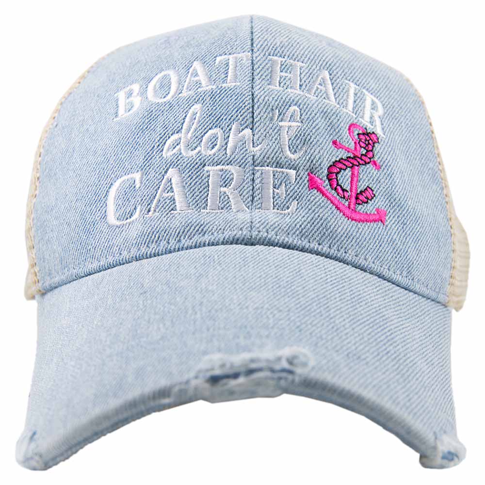 Trucker Embroidered Hat- LAKE-How Cute is That? Boutique