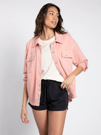 CYRUS JACKET GRAY in Rose Tan