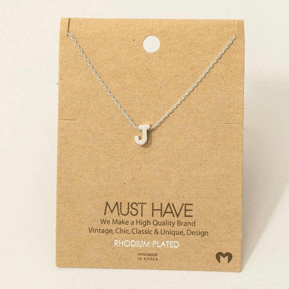Initial Pendant Necklace-How Cute is That? Boutique
