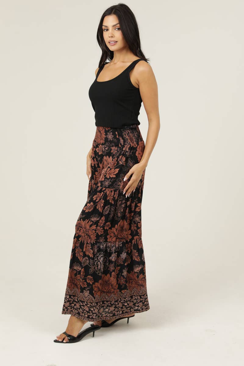 WIDE LEG PRINTED PANTS