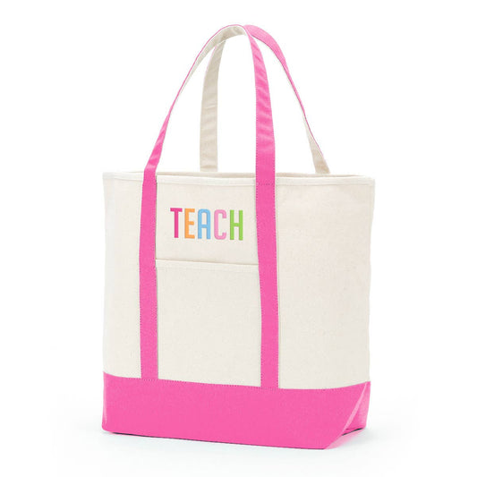 Teach Hot Pink Everyday Tote