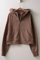 The Athlete Zip Up Hoodie Jacket-How Cute is That? Boutique