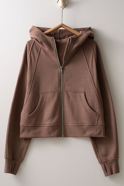 The Athlete Zip Up Hoodie Jacket