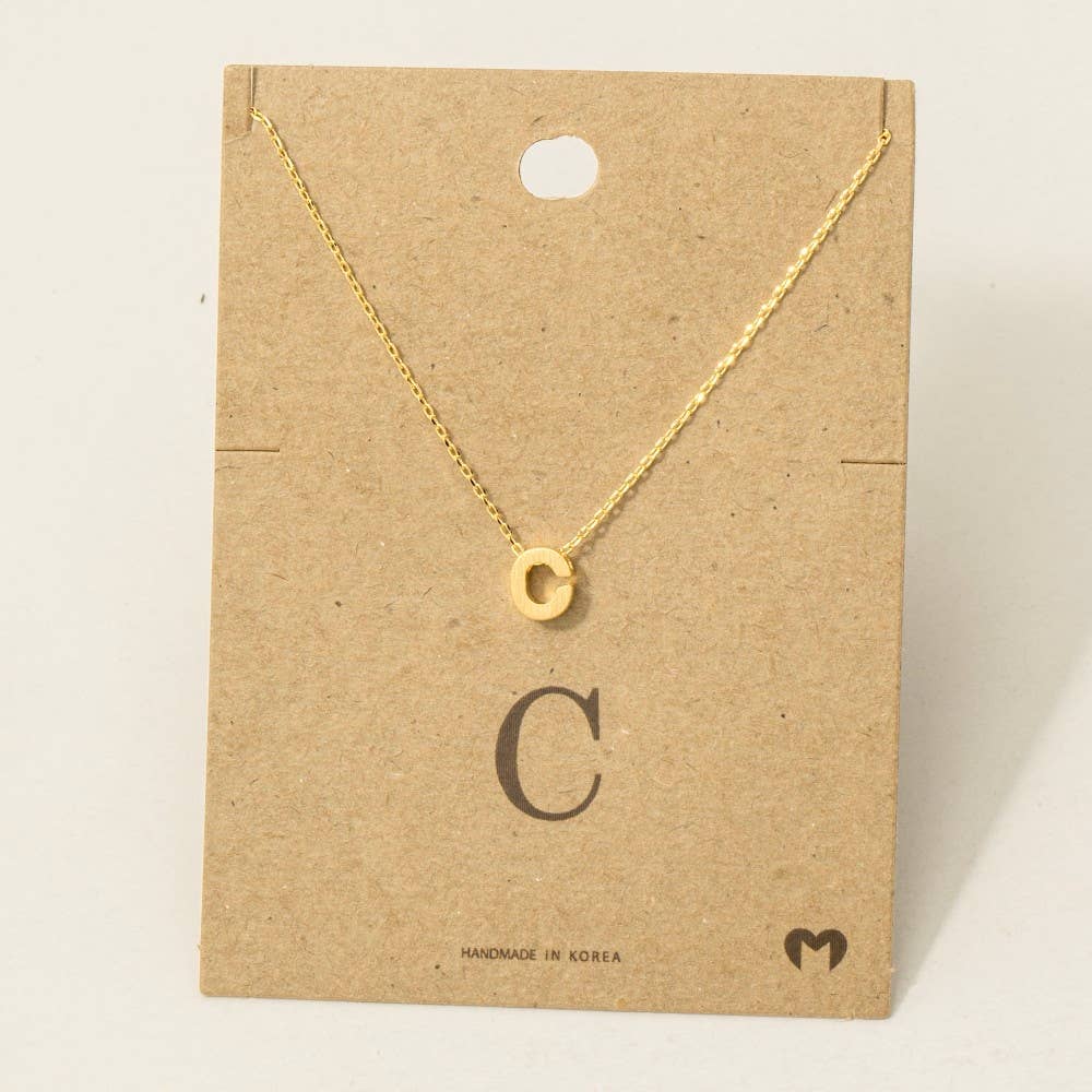 Initial Pendant Necklace-How Cute is That? Boutique