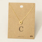 Initial Pendant Necklace-How Cute is That? Boutique