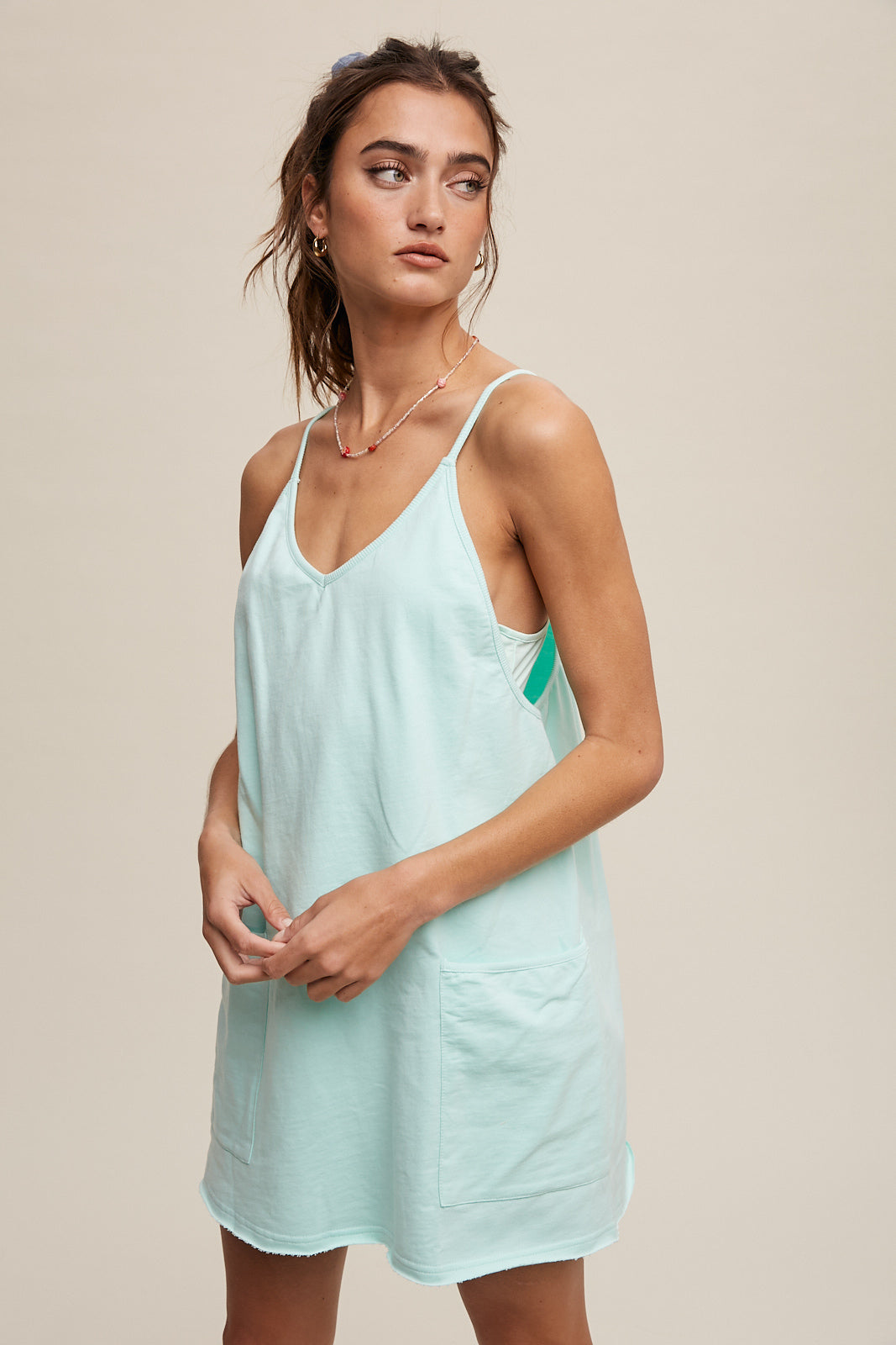 Sporty Mini Dress With Built in Romper Liner-How Cute is That? Boutique