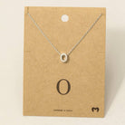Initial Pendant Necklace-How Cute is That? Boutique